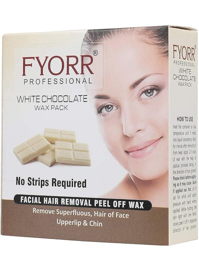 FYORR Women Facial Katori Peel-Off Wax White Chocolate- 80 Gm - Image 2